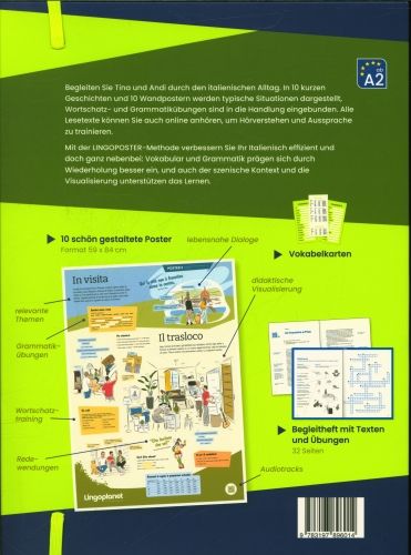 Produktbild: Lingoposter: Italienisch lernen im Vorbeigehen