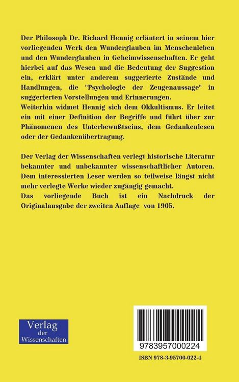 Produktbild: Wunder und Wissenschaft