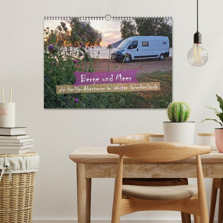 Produktbild: Berge und Meer: ein Vanlife-Abenteuer im Westen Griechenlands (Wandkalender 2026 DIN A3 quer), CALVENDO Monatskalender
