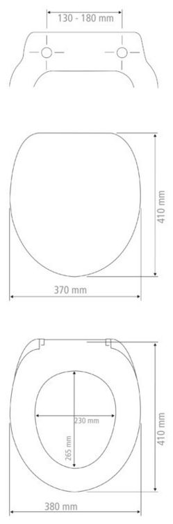 Produktbild: WC-Sitz Mod. Prima Schwarz Matt, MDF, zertifiziert