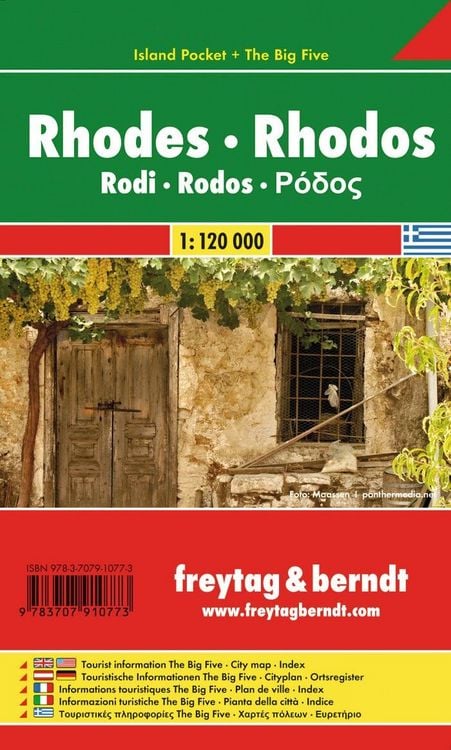 Produktbild: freytag & berndt Stra&szlig;enkarte Rhodos 1:120.000