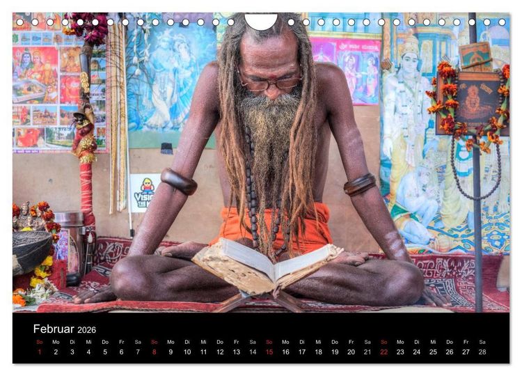 Produktbild: Indiens Gesichter (Wandkalender 2026 DIN A4 quer), CALVENDO Monatskalender