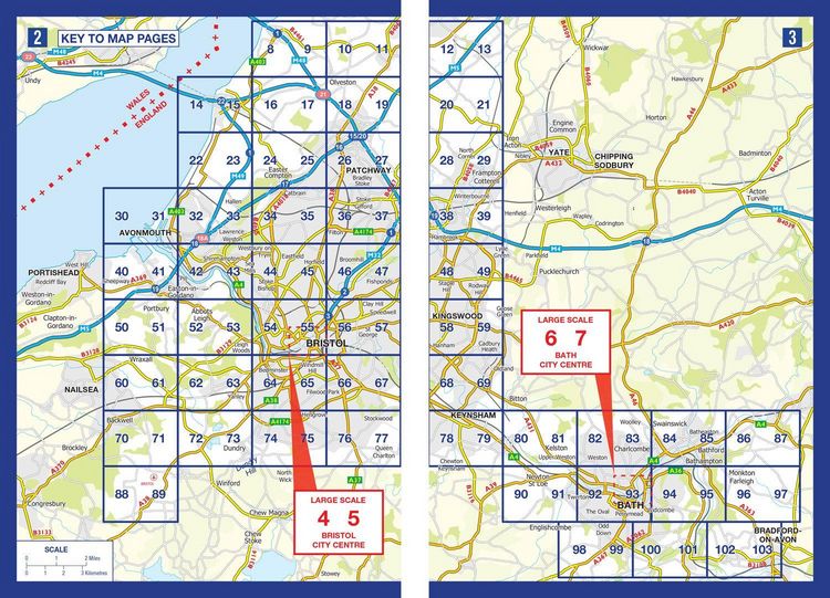 Produktbild: Bristol and Bath A-Z Street Atlas