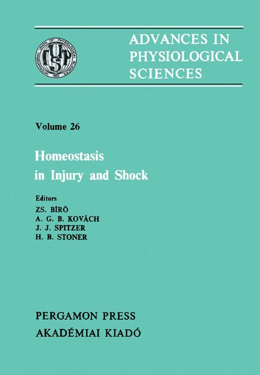 Produktbild: Homeostasis in Injury and Shock