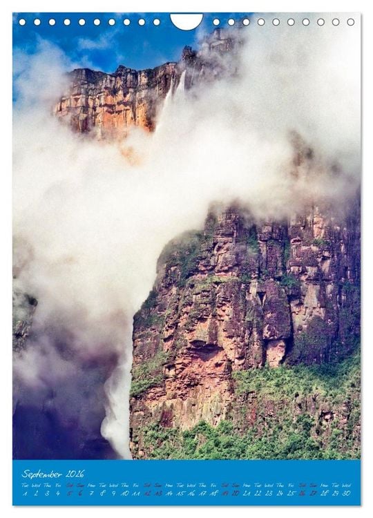 Produktbild: Angel Falls The tallest waterfall in the world (Wall Calendar 2026 DIN A4 portrait), CALVENDO 12 Month Wall Calendar