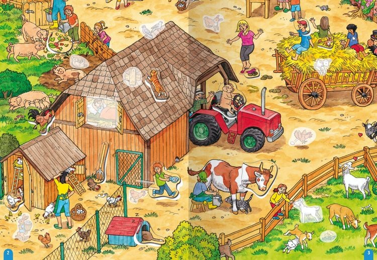 Produktbild: Wimmeln, R&auml;tseln, Stickern: Tiere