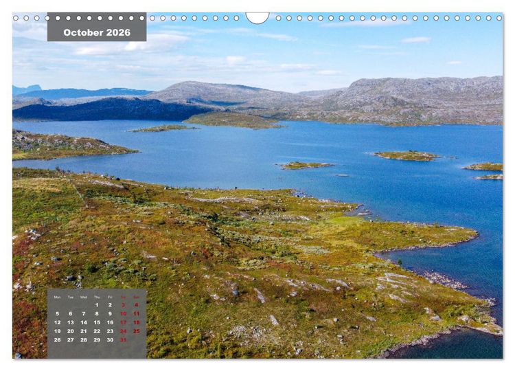 Produktbild: Bird's eye view of Norway (Wall Calendar 2026 DIN A3 landscape), CALVENDO 12 Month Wall Calendar
