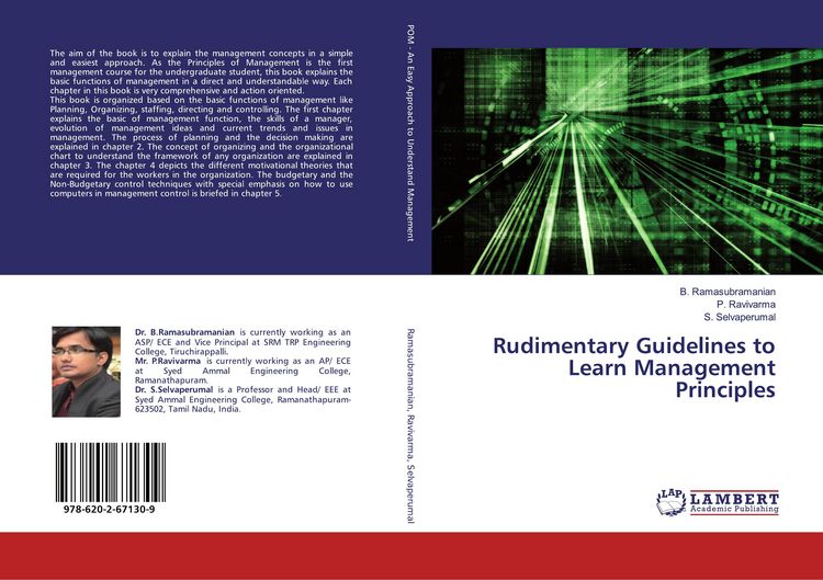 Produktbild: Rudimentary Guidelines to Learn Management Principles