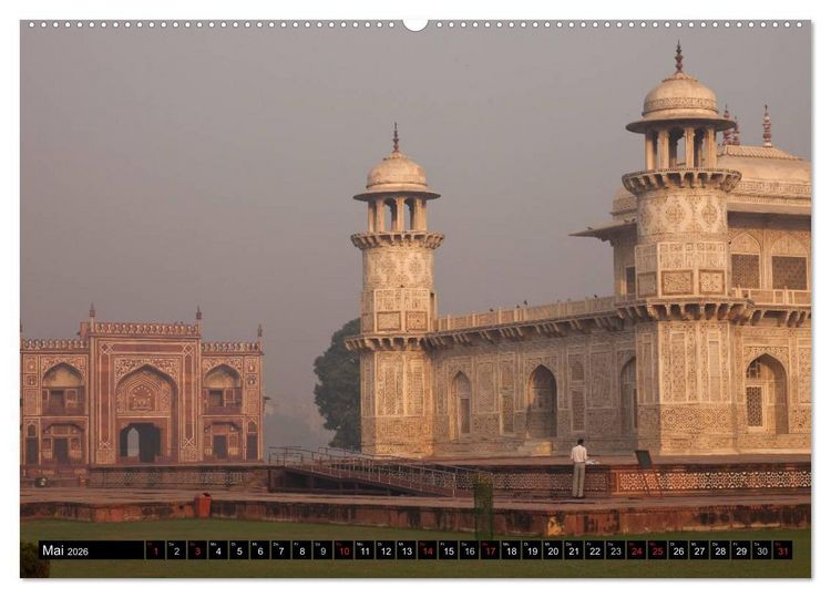 Produktbild: Indien - das goldene Dreieck, Delhi-Agra-Jaipur (Wandkalender 2026 DIN A2 quer), CALVENDO Monatskalender
