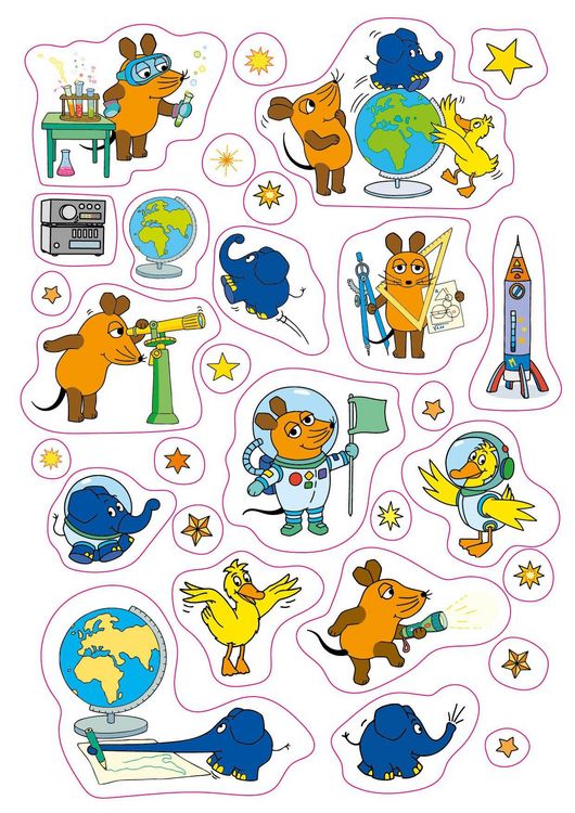 Produktbild: Die Sendung mit der Maus &ndash; Mein Stickerbuch mit spannendem Sachwissen: Auf ins Weltall