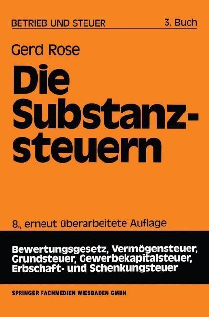 Produktbild: Die Substanzsteuern