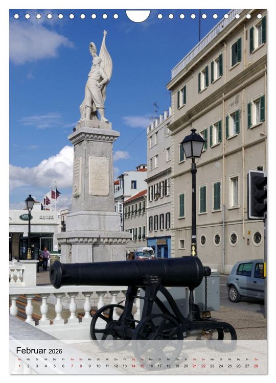 Produktbild: Gibraltar - Britische Kolonie am Mittelmeer (Wandkalender 2026 DIN A4 hoch), CALVENDO Monatskalender