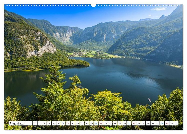 Produktbild: Hallstatt und der Hallst&auml;tter See (Wandkalender 2027 DIN A2 quer), CALVENDO Monatskalender