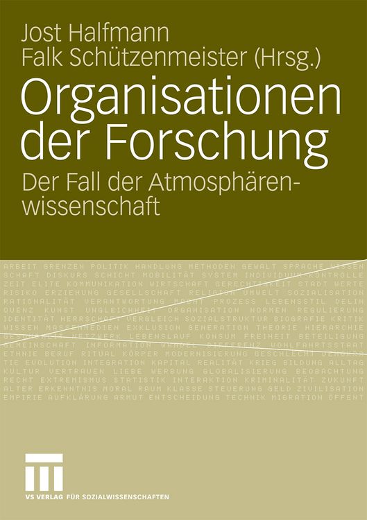 Produktbild: Organisationen der Forschung