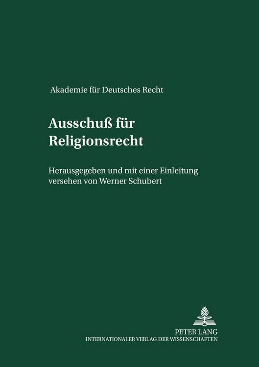 Produktbild: Ausschu&szlig; f&uuml;r Religionsrecht