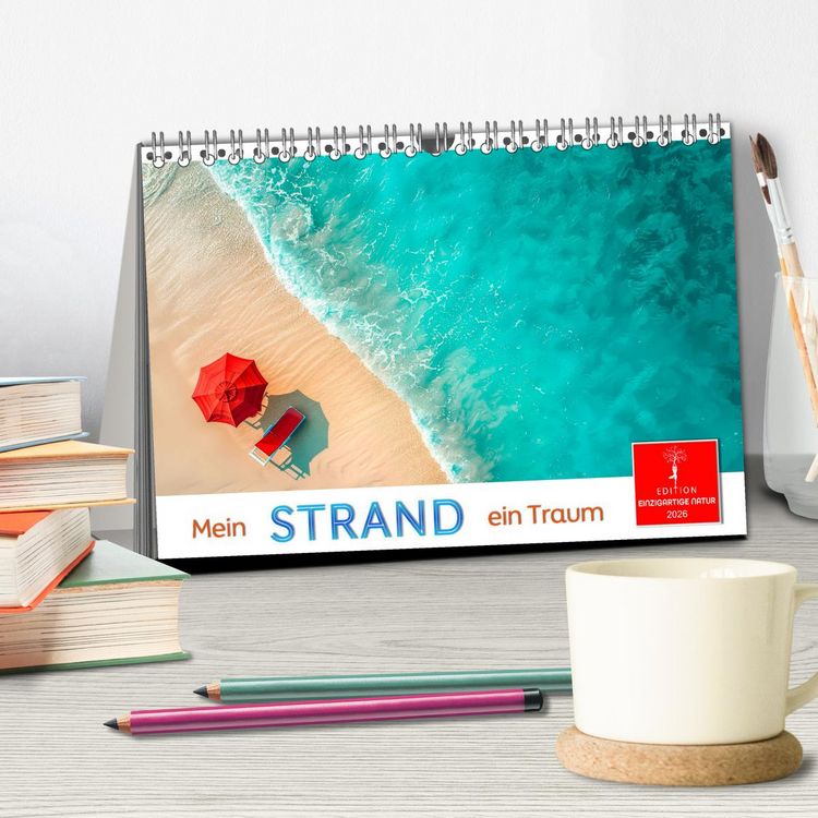 Produktbild: Mein Strand - ein Traum (Tischkalender 2026 DIN A5 quer), CALVENDO Monatskalender