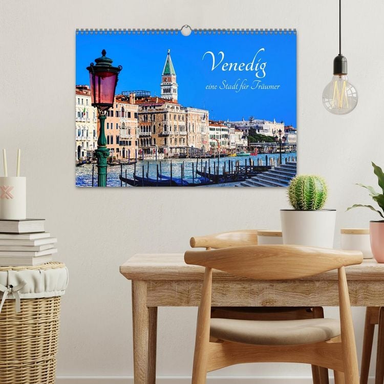 Produktbild: Venedig - eine Stadt f&uuml;r Tr&auml;umer (Wandkalender 2026 DIN A3 quer), CALVENDO Monatskalender