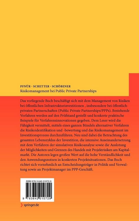 Produktbild: Risikomanagement bei Public Private Partnerships
