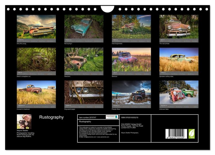 Produktbild: Rustography (Wall Calendar 2026 DIN A4 landscape), CALVENDO 12 Month Wall Calendar