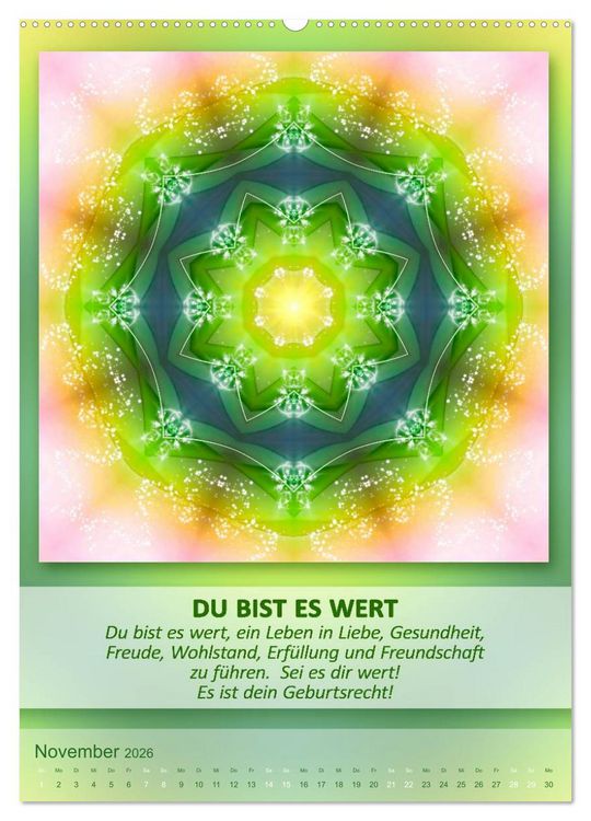 Produktbild: Light Energy Mandalas - Kalender - Vol. 1 (Wandkalender 2026 DIN A2 hoch), CALVENDO Monatskalender
