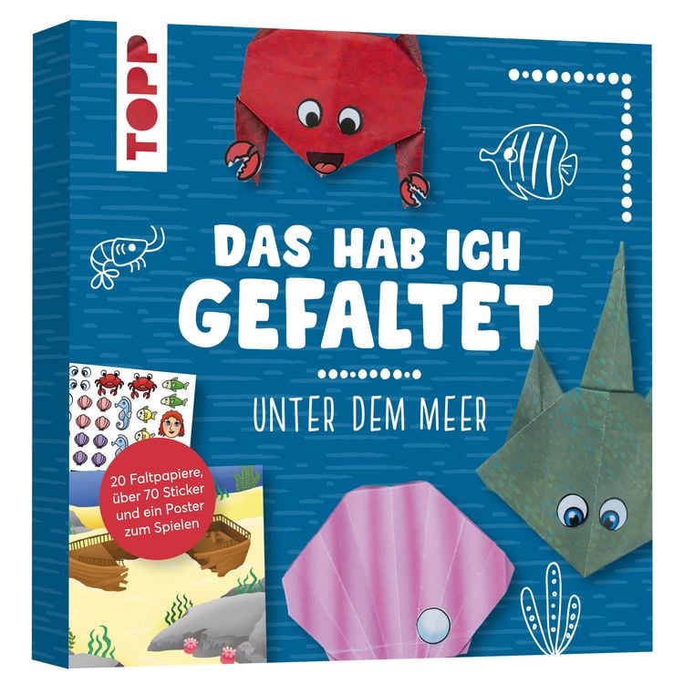 Produktbild: Das hab ich gefaltet Mini-Papierset - Unter dem Meer