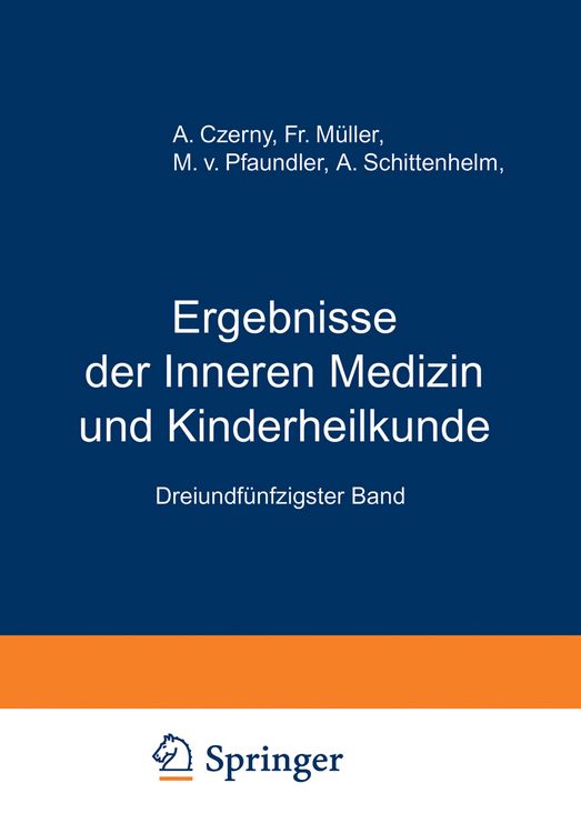 Produktbild: Ergebnisse der Inneren Medizin und Kinderheilkunde