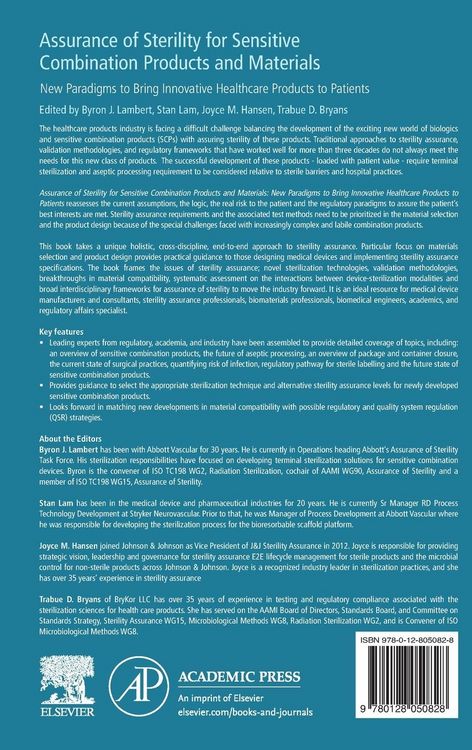 Produktbild: Assurance of Sterility for Sensitive Combination Products and Materials