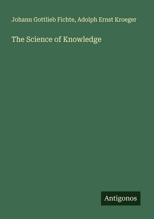 Produktbild: The Science of Knowledge