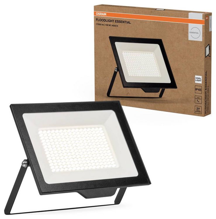 Produktbild: OSRAM HOMELIGHTING Floodlight Essential 150W 4000K 4099854429651 LED-Au&szlig;enstrahler 150.00 W Leuchtfarben: Kaltwei&szlig;