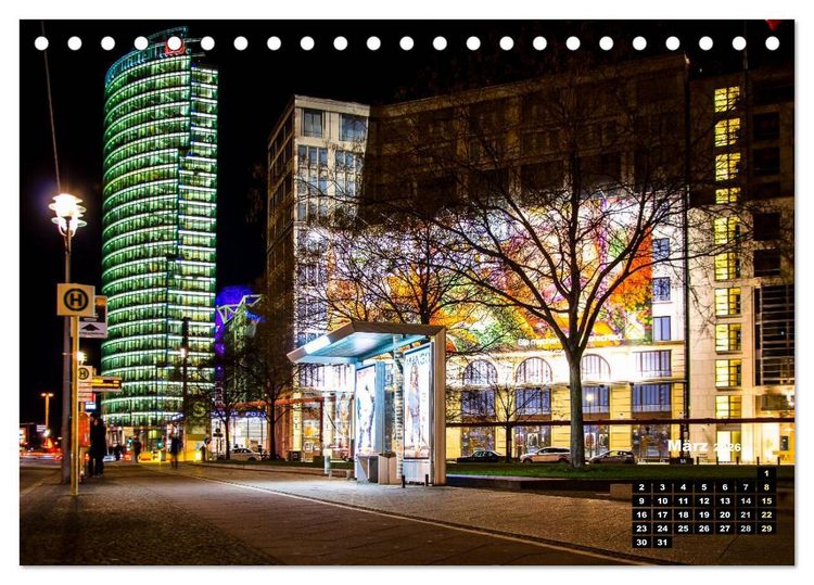 Produktbild: Berlin im Lichterglanz 2026 (Tischkalender 2026 DIN A5 quer), CALVENDO Monatskalender