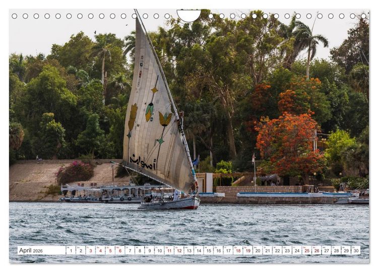 Produktbild: &Auml;gypten Landschaften am Nil (Wandkalender 2026 DIN A4 quer), CALVENDO Monatskalender
