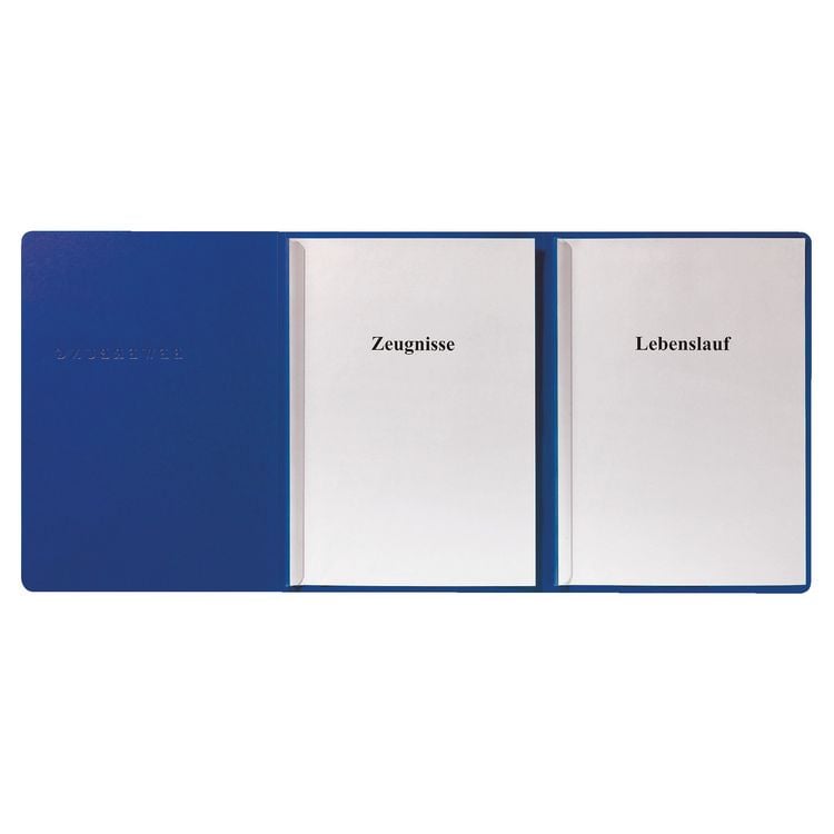 Produktbild: Herlitz Karton-Bewerbungsmappe A4 3-teilig blau