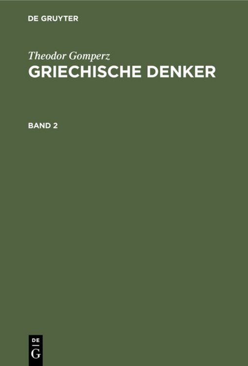 Produktbild: Griechische Denker. Band 2