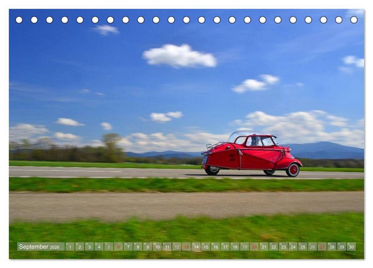 Produktbild: Messerschmitt KR 200 Kabinenroller (Tischkalender 2026 DIN A5 quer), CALVENDO Monatskalender