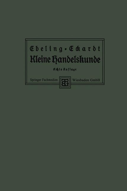 Produktbild: Kleine Handelskunde