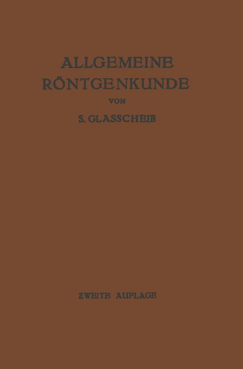 Produktbild: Allgemeine R&ouml;ntgenkunde