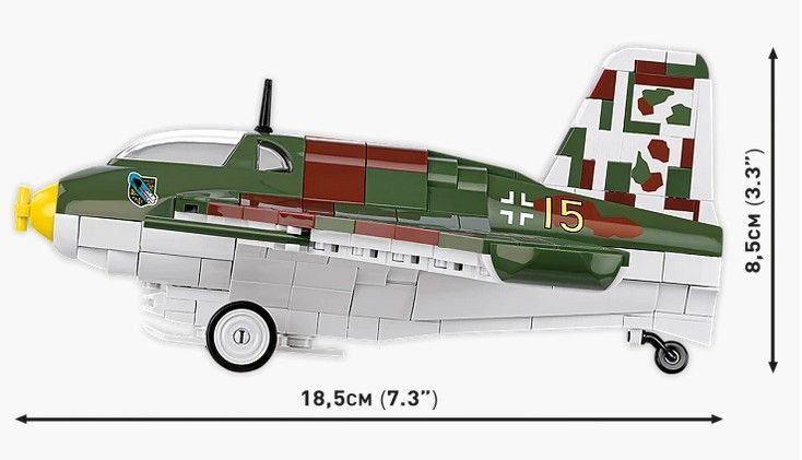 Produktbild: COBI Historical Collection 5766 - Messerschmitt Me 163B Komet, WWII, Bausatz 1:32, 543 Teile+1 Figur