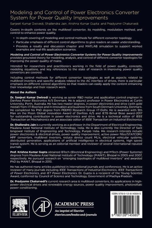 Produktbild: Modeling and Control of Power Electronics Converter System for Power Quality Improvements
