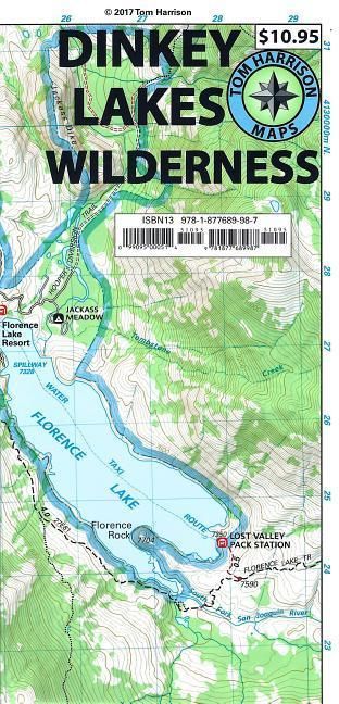 Produktbild: Dinkey Lakes Wilderness Trail Map