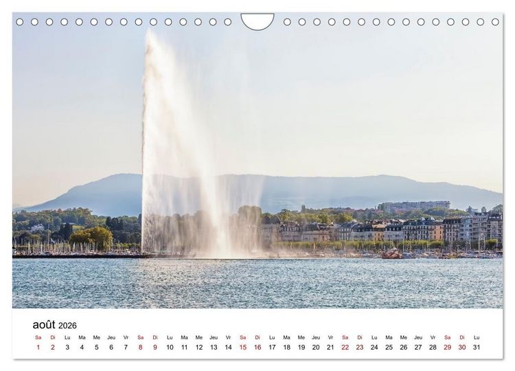 Produktbild: Visite de la Suisse (Calendrier mural 2026 DIN A4 vertical), CALVENDO calendrier mensuel