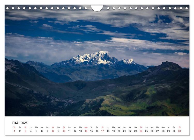 Produktbild: Le massif de Belledonne, vues sur les Alpes (Calendrier mural 2026 DIN A4 vertical), CALVENDO calendrier mensuel
