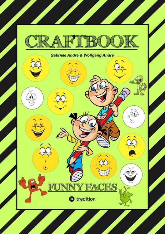 Produktbild: Craftbook - Kreatives Zeichnen - Lustige Gesichter und Mimiken - R&auml;tsel - Tolle Malvorlagen - Selbstportr&auml;t