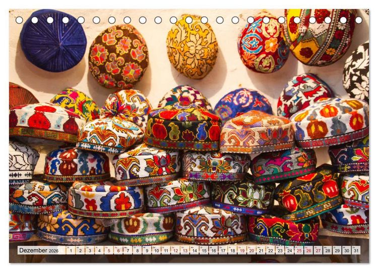 Produktbild: Usbekistan Mythos Seidenstra&szlig;e hautnah (Tischkalender 2026 DIN A5 quer), CALVENDO Monatskalender