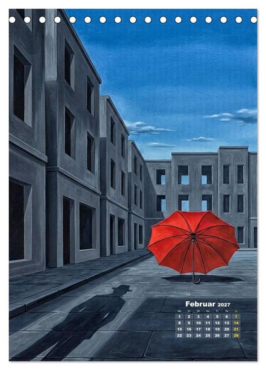 Produktbild: Dali und Magritte: zwei surreale Wirklichkeiten (Tischkalender 2027 DIN A5 hoch), CALVENDO Monatskalender