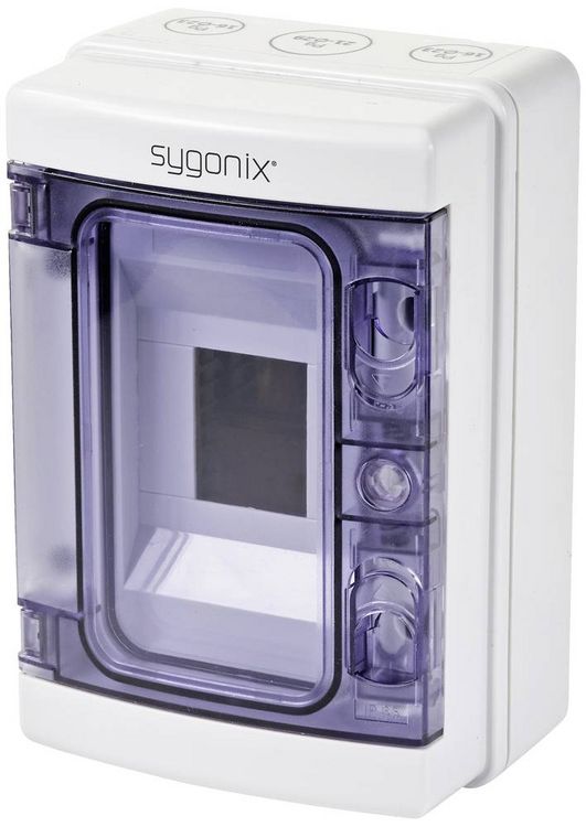 Produktbild: Sygonix SY-5491850 Kleinverteiler Aufputz Anzahl Teilungen = 4 Anzahl Reihen = 1 Inhalt 1St.