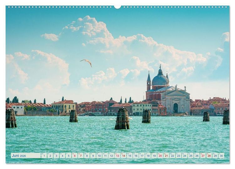 Produktbild: Venedig - Magische Lagunenstadt (Wandkalender 2026 DIN A2 quer), CALVENDO Monatskalender