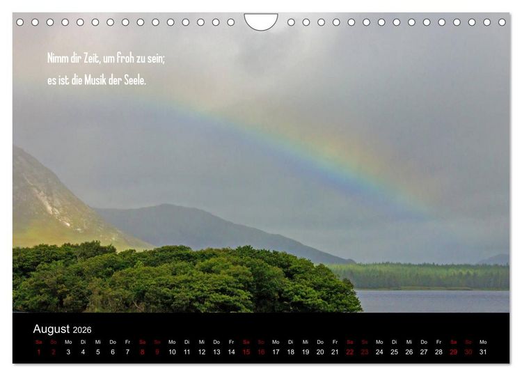 Produktbild: Irland - Irische Segensw&uuml;nsche (Wandkalender 2026 DIN A4 quer), CALVENDO Monatskalender