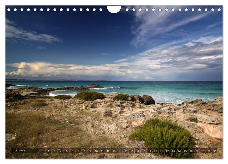 Produktbild: Formentera - Karibik im Mittelmeer (Wandkalender 2026 DIN A4 quer), CALVENDO Monatskalender