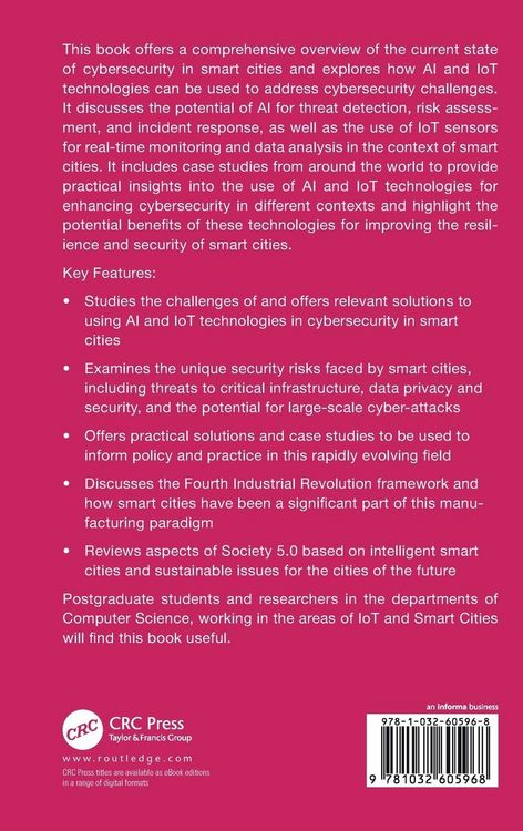 Produktbild: Artificial Intelligence and IoT for Cyber Security Solutions in Smart Cities