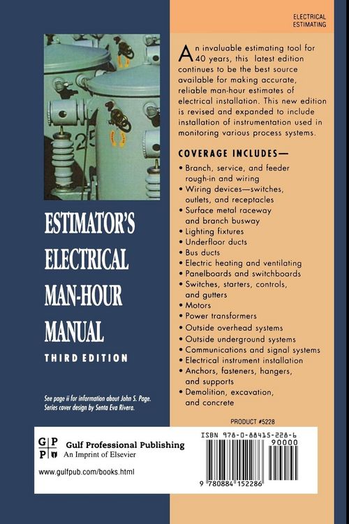 Produktbild: Estimator's Electrical Man-Hour Manual